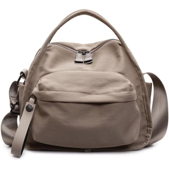 Spacious Nylon Satchel Bag - Lightweight and Stylish for Women on the Go - Picture 1 of 6